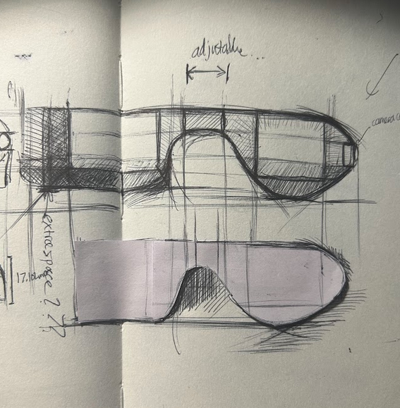 Wearable pen sketches